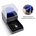 thumbnail image 6 of WindamazingStory Preserved Real Rose Gift Set with Silver "I Love You" Necklace, C-Blue Rose (Women's), 6 of 13