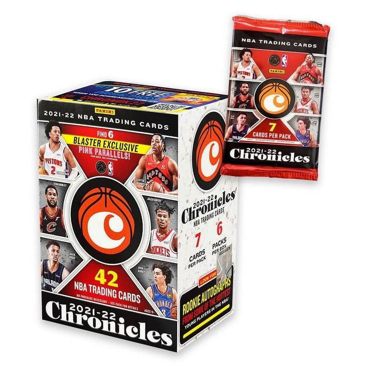 2021-22 Panini Chronicles Basketball Blaster Box Trading Cards