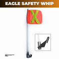 thumbnail image 3 of Eagle Manufacturing 3' Light Duty Whip (w/Orange Flag & Window Mounting Base), 3 of 5