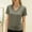 Blackish Green, variant on Delayuji Womens Short Sleeve Tshirt V Neck Casual T Shirts Basic Tee Classic Fit Plain Summer Crop Tops Work Wear M-6XL
