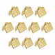 thumbnail image 1 of 200uds Cinta Engarzado Abrazadera Extremos Unique Bargains Dorado Tono 8mm, 1 of 7