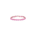 thumbnail image 1 of 14K Or Rose Prong Ensemble Rond Créé Bracelet Saphir Rose 12 CT TGW Septembre Pierre de Naissance Jewe, 1 of 4
