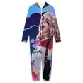 thumbnail image 3 of Wp12859476-harley-quinn-4k-mobile-wallpapers Hooded Union Suit Pajama Onesie Blanket Sleeper, 3 of 7