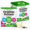 Orgain Organic Vegan 21g Protein Powder Packets, Plant Based Shake Drink, Travel Size, Vanilla, 10ct