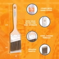 thumbnail image 2 of Vermeer Paint Brushes - 12-Pack - 2.5" Angle Brushes for All Latex and Oil Paints & Stains, 2 of 7