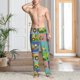 thumbnail image 2 of Fotbe Construction Machinery Pantalones de Pijama para Hombre, Pantalones de Dormir, Pantalones de Casa con Cintura Ajustable y Bolsillos-Large, 2 of 6