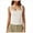 Beige, variant on Razzly Women Square Neck Sleeveless Tight Tank Top Double Layer Stretch Comfort Fit Camisole Casual Summer Wear(White,S)