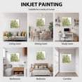 thumbnail image 6 of Framed Canvas Wall Art for Living Room Sage Green Watercolor Floral Wall Decor, Golden Lines Aesthetic Paintings for Bedroom Office Kitchen Bathroom, Ready to Hang Artwork Wall Pictures 8x8 Inch, 6 of 9