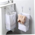 thumbnail image 2 of Laundry Basket, Wall-mounted Storage Laundry Foldable Hook Storage Net, 2 of 3