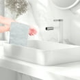 thumbnail image 6 of Unique Bargains Geometric Washcloths Set Cotton Bath Towels Low Lint Light Grey 4, 6 of 7