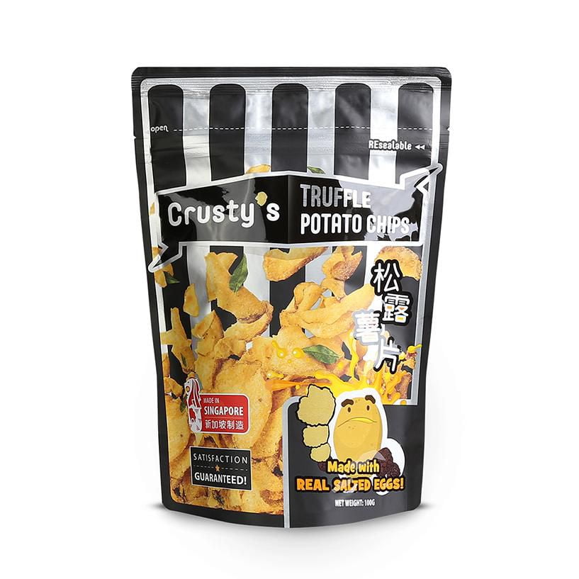 Salted Egg Potato chips - Artificial Truffle Flavour