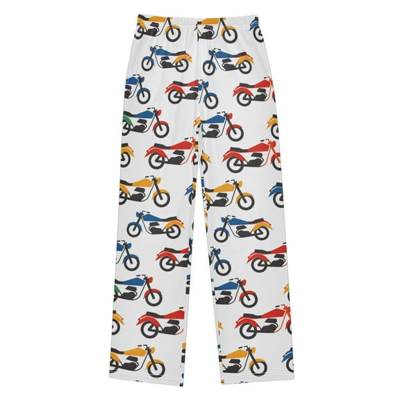 joogoo Cartoon Motorbikes Pajama Pants Pj Bottoms Sleepwear Lounge L
