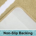 thumbnail image 4 of Smiry Luxury Microfiber Bathroom Rug Mat 20"x30" Soft Absorbent Bath Rug Non-Slip Plush Shaggy Bath Carpet,Beige, 4 of 7