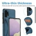 thumbnail image 5 of K-Lion Wallet Case for Samsung Galaxy A32 5G PU Leather Case with Card Slot Kickstand Ultra Thin Men Women Shockproof Case For Samsung Galaxy A32 5G,Blue, 5 of 7
