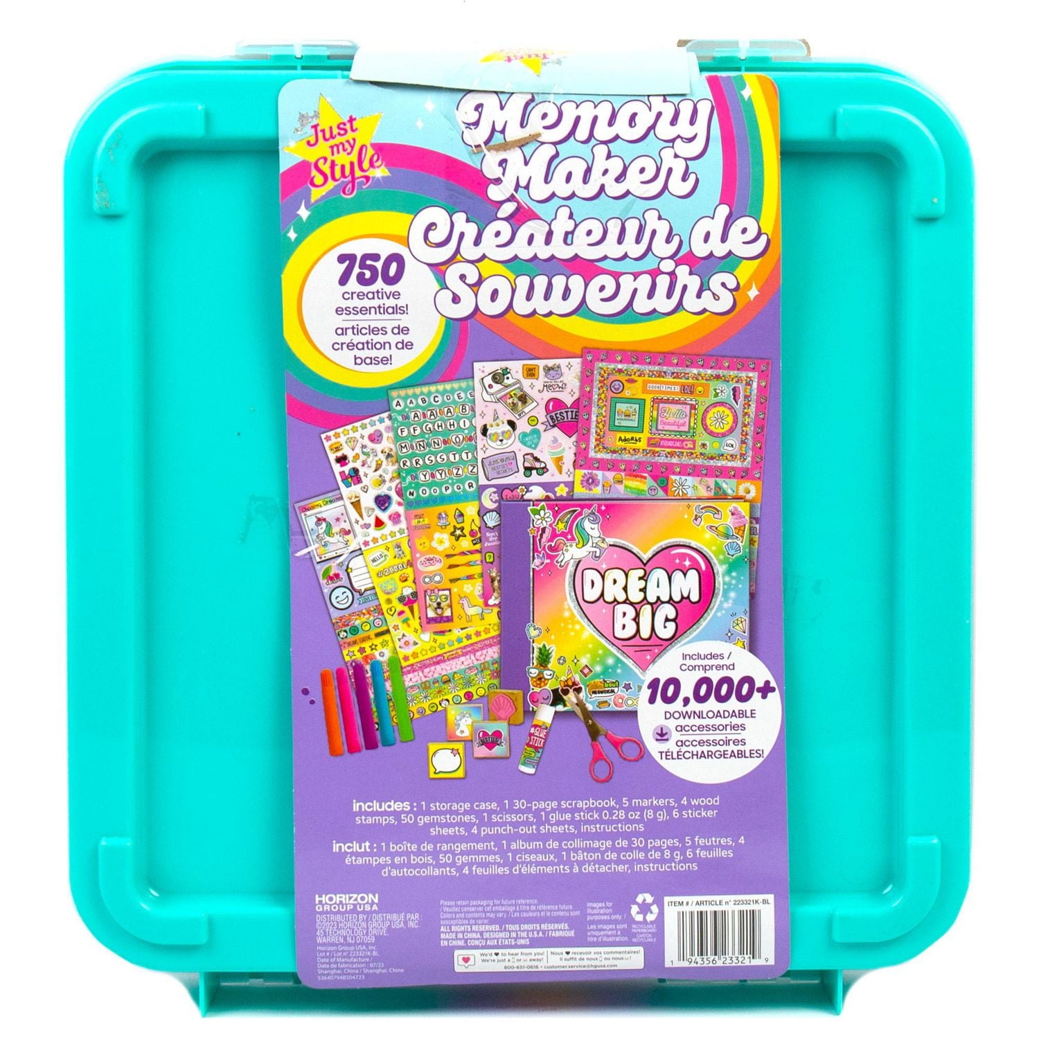 Just My Style® Createur de Souvenirs 750 accessoires permettant