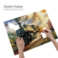 thumbnail image 4 of 500 PCS Steam train & Running Dog 500 piece puzzle for adults,Impossible Hard Difficult Challenging Puzzles for Adults,500 Piece Jigsaw Puzzle for Adults Challenging Puzzle Perfect for Game Nights, 4 of 6