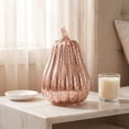 thumbnail image 5 of Yyuenw Rose Gold Glass Pumpkin Light, LED Timer Battery Operated Halloween Fall Decor, Mercury Glass Table Centerpiece for Home Mantel, 5 of 7