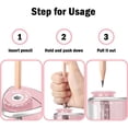 thumbnail image 4 of 1-Piece Electric Pencil Sharpener — Designed for Children: Features a Sharp Blade for Rapid Sharpening; Suitable for No. 2 Pencils, Schools, Classrooms, Offices, and Home Use.,Black, 4 of 7