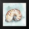 thumbnail image 2 of Tre Sorelle Studios 20x20 Black Modern Framed Museum Art Print Titled - Watercolor Shells II, 2 of 5