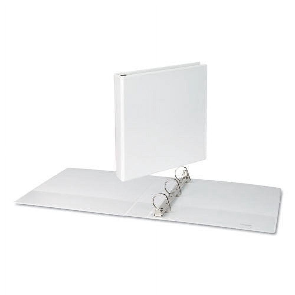 Universal Economy 1 1/2" 3-Ring View Binders D-Ring Matte White (UNV20744)