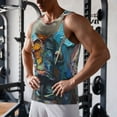 thumbnail image 5 of Pofeuu Whimsical Goat Artist Print Men's Workout Tank Tops Sleeveless Muscle Gym Shirt Quick Dry-3X-Large, 5 of 7