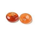 thumbnail image 2 of 20 pc Natural Red Agate Donut/Pi Disc Charms 14~14.5x4mm Hole: 4mm, 2 of 3