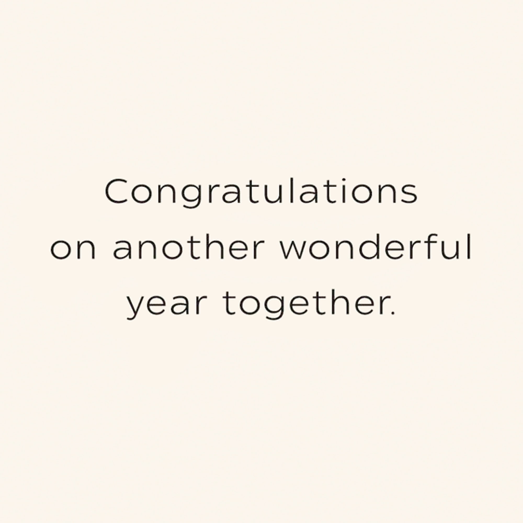 Hallmark Anniversary Card (Another Wonderful Year)