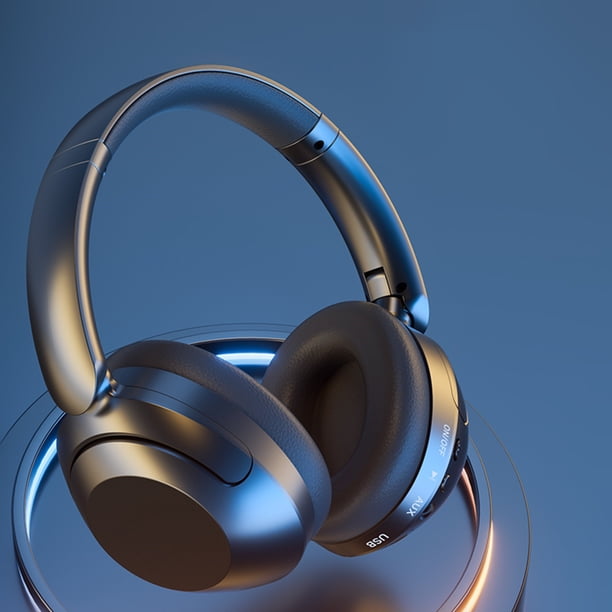 Pisexur - Auriculares Bluetooth supraaurales para hombre, inalámbricos, con micrófono, estéreo HiFi, plegables, para celular y PC. Electrónica infantil, organizador de electrónica.