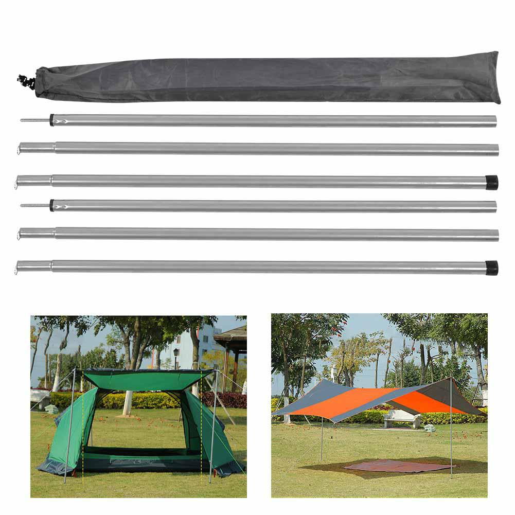 Domqga Outdoor Tent Poles, Canopy Supporting Pole, Outdoor Iron Canopy ...