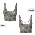 thumbnail image 5 of Picia Rooster Sports Bra for Women,Padded Strappy Sports Bras Medium Support Yoga Bra with Removable Cups,Running Yoga Bra-X-Large, 5 of 9