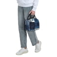 thumbnail image 6 of KLL Indigo Patchwork Quilt Print Insulated Lunch Bag Women, Reusable Cute Tote Lunch Box for Adult & Men, Leakproof Cooler Lunch Bags for Work Office Travel Picnic, 6 of 6