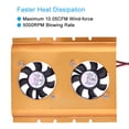 thumbnail image 1 of Ventilador de refrigeración, 10.05CFM Wind Force Hard HDD Disipador de calor Disco duro Enfriamiento Diseño a prueba de futuro, 1 of 8
