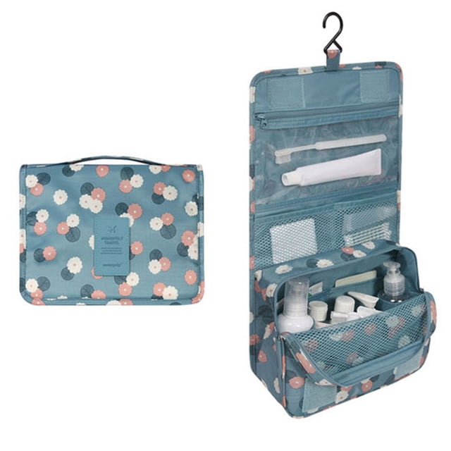 Bolsa de artículos de tocador, bolsa de cosméticos colgante impermeable, bolsa de maquillaje portátil de viaje, multifunción, estilo 1