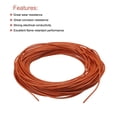 thumbnail image 4 of Silicone Wire 20AWG 20 Gauge Flexible Tinned Copper Standard High-Temperature Hookup Wire Orange 15m/49.2ft, 4 of 6