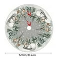thumbnail image 3 of 47.24in Christmas Tree Skirt Snowman Reindeer Snowflake Christmas Tree,Winter Holiday Tree Mat Decoration,Soft Decorative Mat for Living Room,Bedroom & Entrance to Create Cozy Festive Atmosphere, 3 of 6