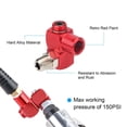 thumbnail image 4 of NATEFEMIN 1/4” NPT Aluminum Swivel Air Hose Fittings 360 Degree Connectors For Air Tools Ratchet Impact Rivet Guns Red, 4 of 9