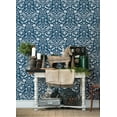 thumbnail image 2 of Chesapeake Forest Dance Navy Damask Wallpaper, 2 of 4