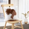 thumbnail image 5 of LALILO Throw Pillow Covers Portrait Beautiful African American Cushion Cover 18" x 18", 2 Pack, 5 of 6