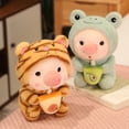 thumbnail image 5 of Bunny Frog Cute Soft Pillow Accompany Dolls Home Decor Birthday Gifts Stuffed Animals Christmas Gift Stuffed Plushie Bedroom Decoration Milk Tea Plush Toy Bubble Tea Pig Plush Toy UNICORN, 5 of 8