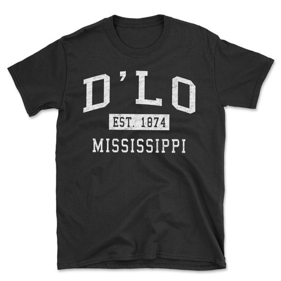 D'lo Mississippi Classic Established Men's Cotton T-Shirt