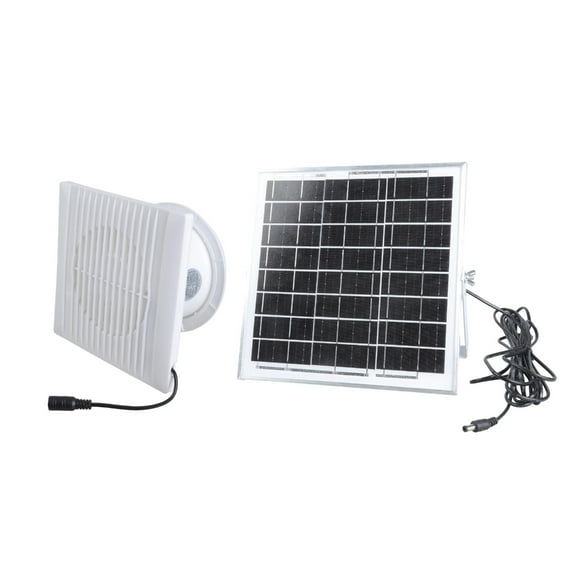 Solar Powered 4 Inch Exhaust Fan With 8W Panel For Greenhouse Coop Bathroom Kitchen Ventilation