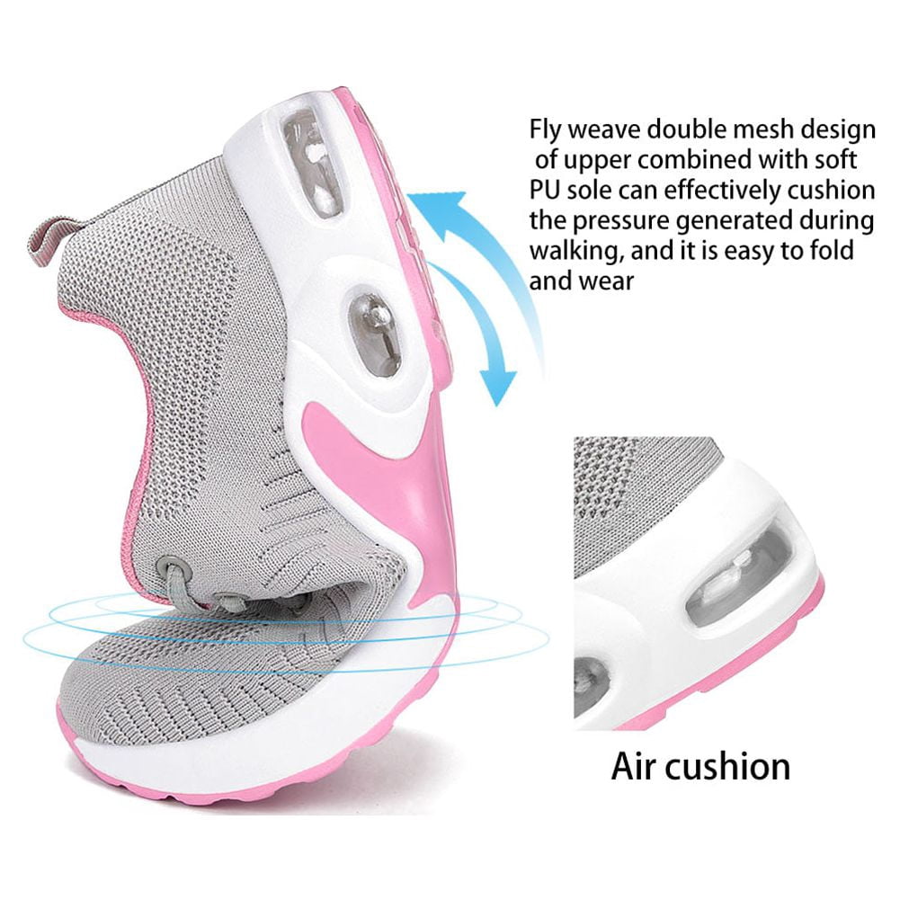 Womens Walking Shoes Lightweight Breathable Mesh Air Cushion Sneakers