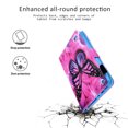 thumbnail image 3 of Fire 7 Case (2017/2015 Released, Not for 2019), Allytech Folio Slim Fit Stand Smart Cover Auto Sleep Wake Shockproof Anti-Slip Magnetic Closure Case for Amazon Fire 7, Rose Butterfly, 3 of 8