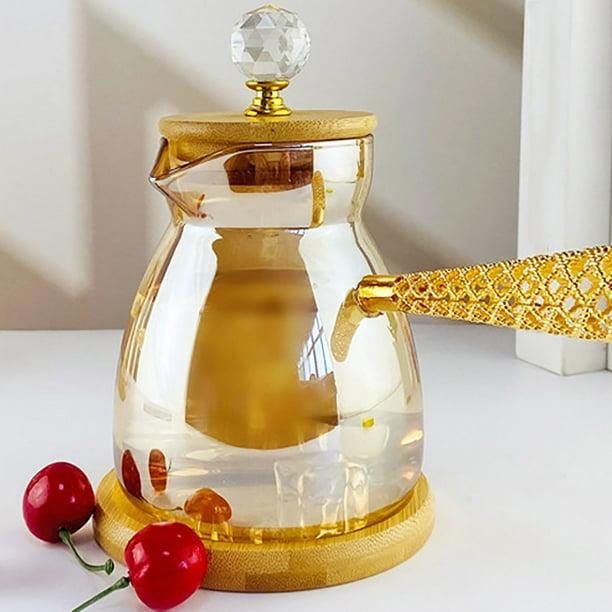 SHAGUOZHOU 60s Drinking Glasses Acrylic Drinking Glasses Mug Set And Rack  Traditional Trkiye Suit Thermal Insulation Coffee Pot Golden Side Handle  Supplied By Manual Retro Style Coffee Station - Walmart.ca