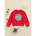 thumbnail image 2 of Diconna Chandail pour Enfants Motif Imprimé de Noël Col Rond Chandail en Molleton, 2 of 9