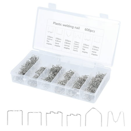 

OWSOO Car Bumpers Welding Wire for Plastics Welding Machine Plastics Welders Studs Plastics Appearance Repairing Machine Staple Kit Mending Repairing Standard Pre Cut Staple Set