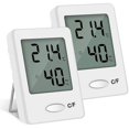 thumbnail image 1 of 2PCS Portable High Accuracy Digital Indoor Hygrometer Temperature Humidity Thermometer (white), 1 of 5
