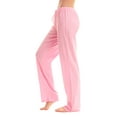 thumbnail image 2 of Just Love 100% Cotton Jersey Women Plaid Pajama Pants Sleepwear (Solid Pink, 1X), 2 of 3