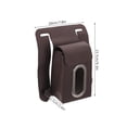 thumbnail image 2 of BESTYASH Porta Pañuelos Marrón Para Con Gancho Para Colgar Y Almacenamiento Eficiente De Accesorios, 2 of 6