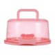 thumbnail image 1 of Portable cake container with transparent lid for safe storage of cakes and treats, 1 of 5